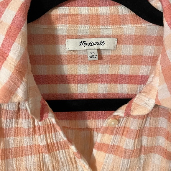 Madewell Central Tunic Gingham Shirt - Picture 2 of 6